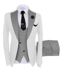 Men Coat Business Formal Slim Fit Suit Costumes Pour Homme Set Party Vest Pants Wedding 3pcs Blazer Verde Hombre Terno Masculino - SHOWLU FASHION STORE
