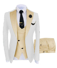 Men Coat Business Formal Slim Fit Suit Costumes Pour Homme Set Party Vest Pants Wedding 3pcs Blazer Verde Hombre Terno Masculino - SHOWLU FASHION STORE