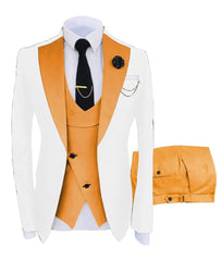 Men Coat Business Formal Slim Fit Suit Costumes Pour Homme Set Party Vest Pants Wedding 3pcs Blazer Verde Hombre Terno Masculino - SHOWLU FASHION STORE