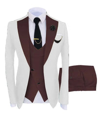 Men Coat Business Formal Slim Fit Suit Costumes Pour Homme Set Party Vest Pants Wedding 3pcs Blazer Verde Hombre Terno Masculino - SHOWLU FASHION STORE