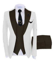 Men Coat Business Formal Slim Fit Suit Costumes Pour Homme Set Party Vest Pants Wedding 3pcs Blazer Verde Hombre Terno Masculino - SHOWLU FASHION STORE