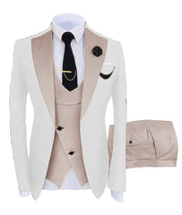 Men Coat Business Formal Slim Fit Suit Costumes Pour Homme Set Party Vest Pants Wedding 3pcs Blazer Verde Hombre Terno Masculino - SHOWLU FASHION STORE