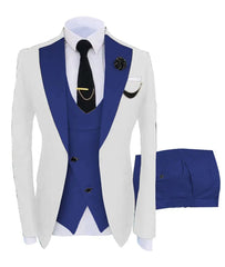 Men Coat Business Formal Slim Fit Suit Costumes Pour Homme Set Party Vest Pants Wedding 3pcs Blazer Verde Hombre Terno Masculino - SHOWLU FASHION STORE