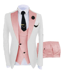 Men Coat Business Formal Slim Fit Suit Costumes Pour Homme Set Party Vest Pants Wedding 3pcs Blazer Verde Hombre Terno Masculino - SHOWLU FASHION STORE