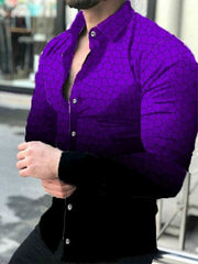 Men's Digital Printed Button up Cardigan Men's Digital Printing Series Button Cardigan - SHOWLU FASHION STORE