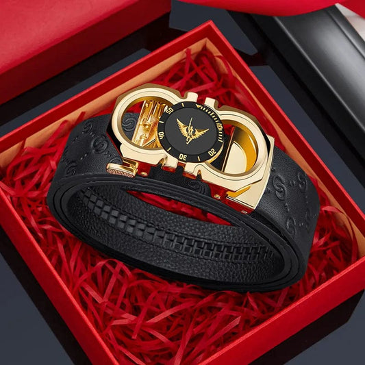 Men's formal automatic buckle belt casual and personalized belt fashionable and versatile high - end belt - SHOWLU FASHION STORE