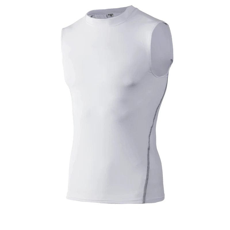 Men's Gyms Clothing Sports Fitness Tank Top Quick Dry Vest Workout Running Sportswear Tops Round Neck Sports Shirt - SHOWLU FASHION STORE