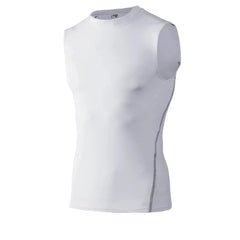 Men's Gyms Clothing Sports Fitness Tank Top Quick Dry Vest Workout Running Sportswear Tops Round Neck Sports Shirt - SHOWLU FASHION STORE