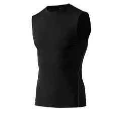 Men's Gyms Clothing Sports Fitness Tank Top Quick Dry Vest Workout Running Sportswear Tops Round Neck Sports Shirt - SHOWLU FASHION STORE
