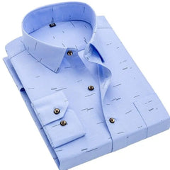 Men's Long Sleeve Printed Casual Shirt Fashion Trun - down Collar Wedding Party Shirts Soft Hawaiian Holiday Summer Shirt - SHOWLU FASHION STORE