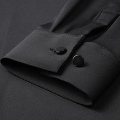 Men's shirt High elastic and traceless spring and autumn 2024 cotta new long - sleeved slim spandex non - ironing business leisure - SHOWLU FASHION STORE
