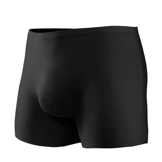 Mens Underwear Seamless Boxers Shorts Homme Panties For Man Solid Slim Ice Silk 3D Pouch Underpants Male Cueca Calzoncillo L - 3XL - SHOWLU FASHION STORE
