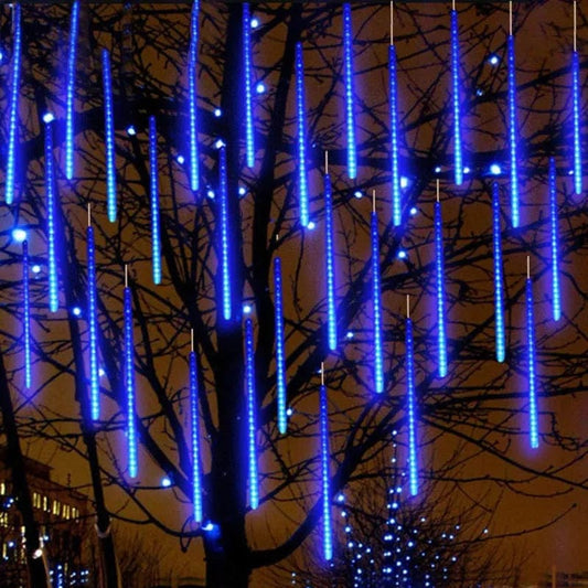Meteor Shower Rain LED Fairy String Lights Festoon Street Garland Christmas Decorations for Home Outdoor Wedding New Year Decor - SHOWLU FASHION STORE