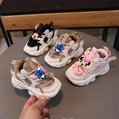 Mickey Minnie Baby Toddler Shoes For Boys Girls Breathable Mesh Little Kids Casual Sneakers Non - slip Children Sport Shoes - SHOWLU FASHION STORE