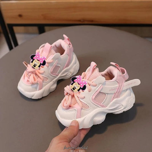 Mickey Minnie Baby Toddler Shoes For Boys Girls Breathable Mesh Little Kids Casual Sneakers Non - slip Children Sport Shoes - SHOWLU FASHION STORE