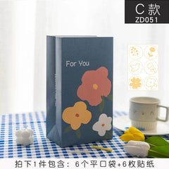 Mori Leaf Chinese Valentine's Day Hand Bag Kids Baking Gift - SHOWLU FASHION STORE