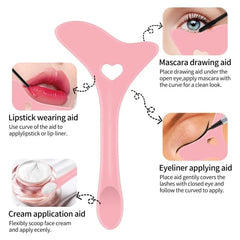 Multi - functional Eyeliner Stencil Wing Tips Silicone Eyeliner Aid Marscara Drawing Lipstick Wearing Aid Reusable Makeup Tools - SHOWLU FASHION STORE