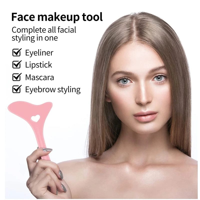 Multi - functional Eyeliner Stencil Wing Tips Silicone Eyeliner Aid Marscara Drawing Lipstick Wearing Aid Reusable Makeup Tools - SHOWLU FASHION STORE