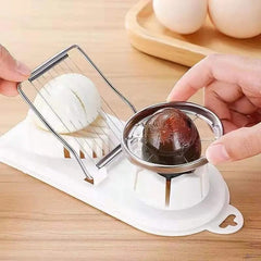 Multifunctional Egg Slicers Stainless Steel Slicer Fancy Splitter Egg Cutting Tool Home Two In One Egg Cutter Kitchen Gadgets - SHOWLU FASHION STORE