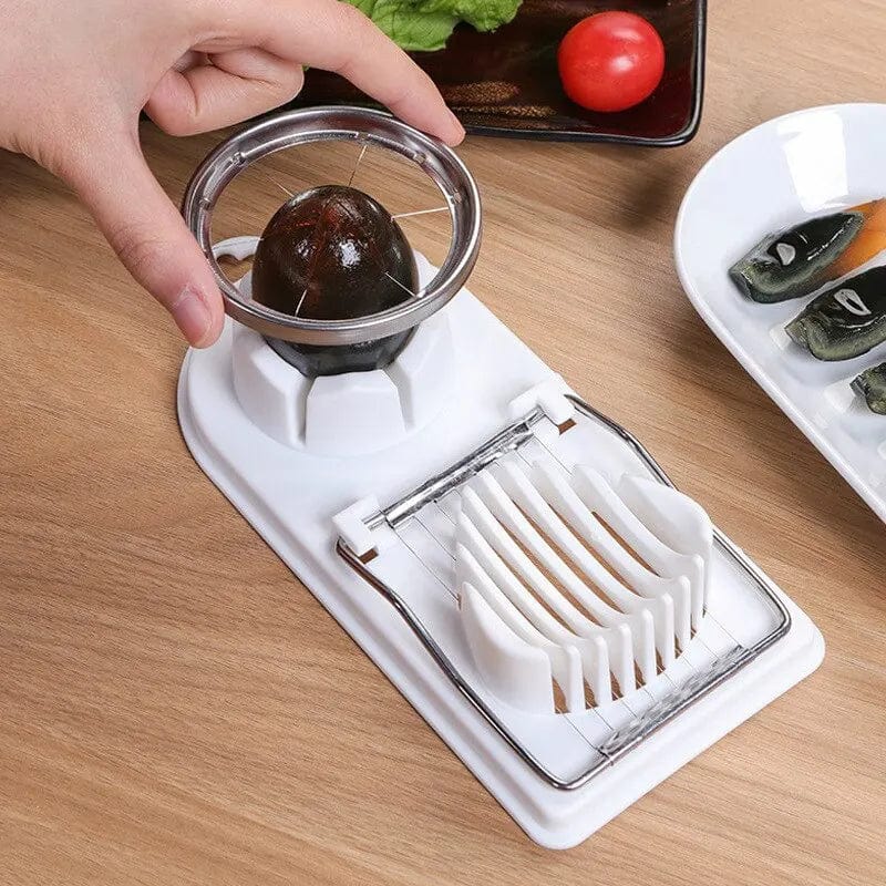 Multifunctional Egg Slicers Stainless Steel Slicer Fancy Splitter Egg Cutting Tool Home Two In One Egg Cutter Kitchen Gadgets - SHOWLU FASHION STORE