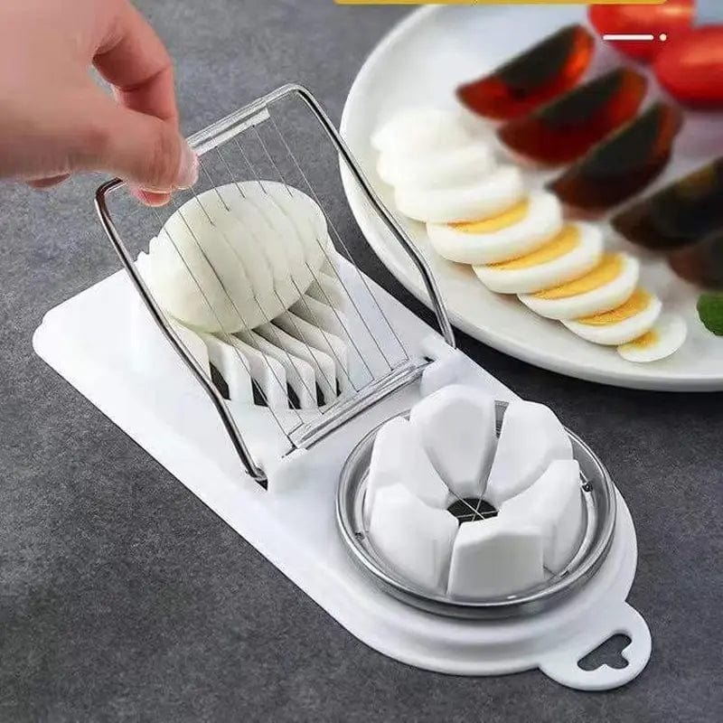 Multifunctional Egg Slicers Stainless Steel Slicer Fancy Splitter Egg Cutting Tool Home Two In One Egg Cutter Kitchen Gadgets - SHOWLU FASHION STORE