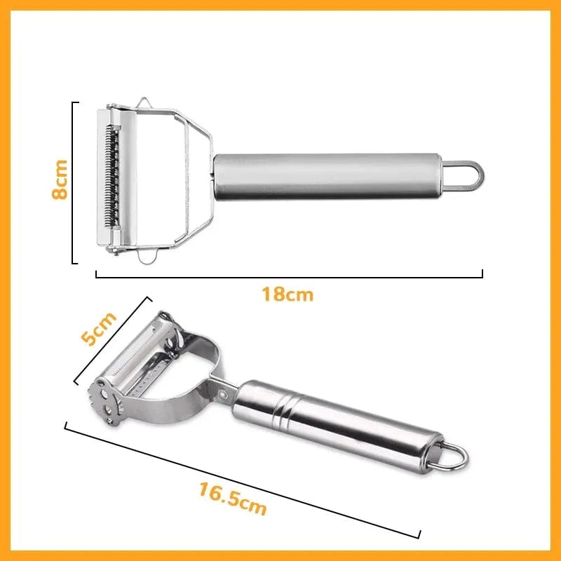 Multifunctional Kitchen Peeler Vegetable Fruit Peeler Stainless Steel Durable Potato Slicer Household Shredder Carrot Peeler - SHOWLU FASHION STORE