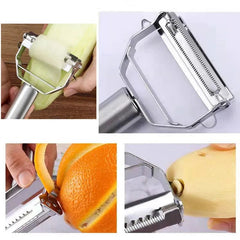 Multifunctional Kitchen Peeler Vegetable Fruit Peeler Stainless Steel Durable Potato Slicer Household Shredder Carrot Peeler - SHOWLU FASHION STORE