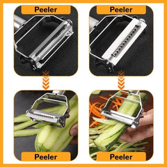 Multifunctional Kitchen Peeler Vegetable Fruit Peeler Stainless Steel Durable Potato Slicer Household Shredder Carrot Peeler - SHOWLU FASHION STORE