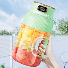 Multifunctional Portable Juicer Cup With Digital Display USB Fruit Mixers Juicers Electric Juicer Blender Fruit Juicer Cup - SHOWLU FASHION STORE