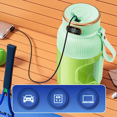 Multifunctional Portable Juicer Cup With Digital Display USB Fruit Mixers Juicers Electric Juicer Blender Fruit Juicer Cup - SHOWLU FASHION STORE
