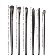 Natural Eye Makeup Brushes Set Eyeshadow Brush Eyebrow Contour Eyeliner Brush Women Eyes Cosmetic Blending Detail Make Up Tools - SHOWLU FASHION STORE