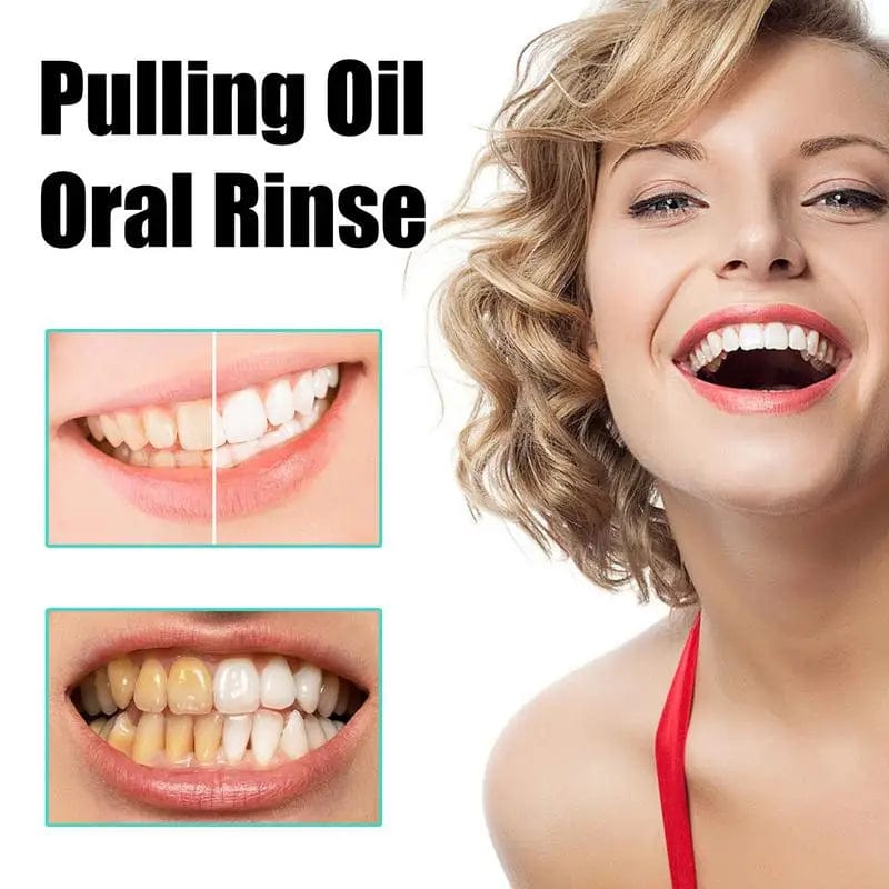 Natural Mouthwash Oil Bad Breath Care Coconut Oil Teeth Cleaning Tool With Tongue Scraper For Dormitory Home Travel Business - SHOWLU FASHION STORE