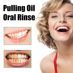 Natural Mouthwash Oil Bad Breath Care Coconut Oil Teeth Cleaning Tool With Tongue Scraper For Dormitory Home Travel Business - SHOWLU FASHION STORE