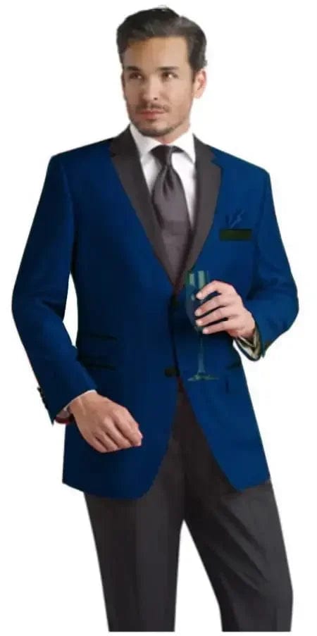 Navy Blue Wedding Suits For Men Slim Fit 2 Piece Groom Tuxedo Custom Style Prom Blazer Sets Terno Masculino Jacket Costume Homme - SHOWLU FASHION STORE