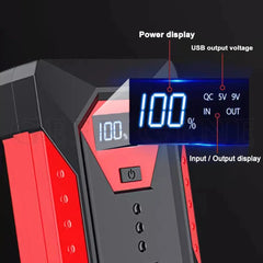New 1200A Portable Car Jump Starter 18000mAh Power Bank Car Booster Charger Starting Device Petrol Diesel Car Emergency Buster - SHOWLU FASHION STORE