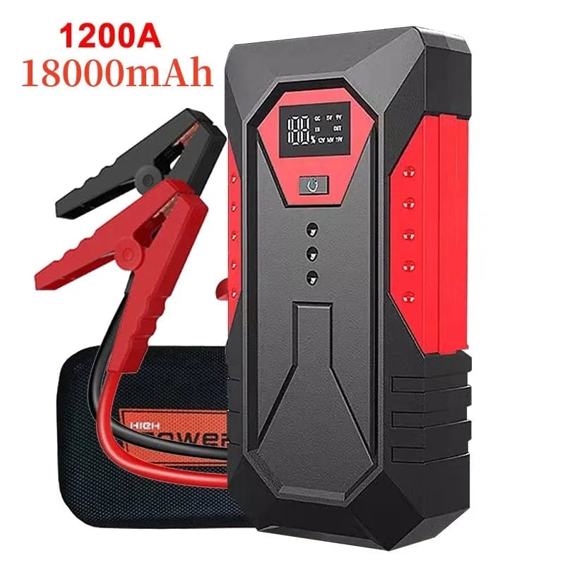 New 1200A Portable Car Jump Starter 18000mAh Power Bank Car Booster Charger Starting Device Petrol Diesel Car Emergency Buster - SHOWLU FASHION STORE