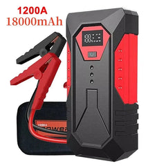 New 1200A Portable Car Jump Starter 18000mAh Power Bank Car Booster Charger Starting Device Petrol Diesel Car Emergency Buster - SHOWLU FASHION STORE