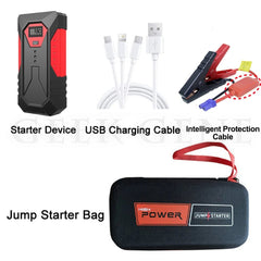 New 1200A Portable Car Jump Starter 18000mAh Power Bank Car Booster Charger Starting Device Petrol Diesel Car Emergency Buster - SHOWLU FASHION STORE