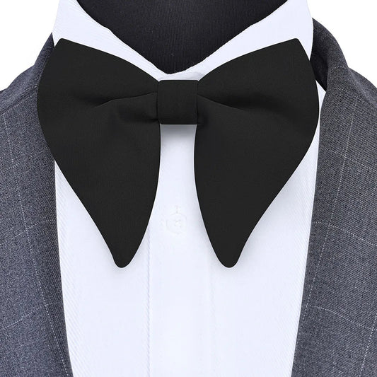 New Big Bow Ties Men's Solid Bowtie Red Black Yellow Fashion Bowknot For Men Wedding Party Accessories - SHOWLU FASHION STORE