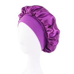New Butterfly Pattern Satin Bonnet Women's Night Sleep Hat Soft Head Cover For Curly Springy Bathroom Cap Hair Care Chemo Cap - SHOWLU FASHION STORE