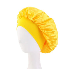 New Butterfly Pattern Satin Bonnet Women's Night Sleep Hat Soft Head Cover For Curly Springy Bathroom Cap Hair Care Chemo Cap - SHOWLU FASHION STORE