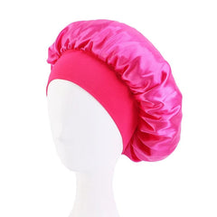 New Butterfly Pattern Satin Bonnet Women's Night Sleep Hat Soft Head Cover For Curly Springy Bathroom Cap Hair Care Chemo Cap - SHOWLU FASHION STORE
