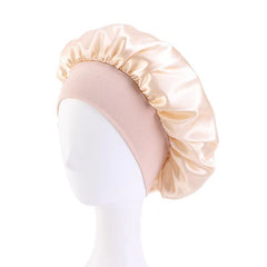 New Butterfly Pattern Satin Bonnet Women's Night Sleep Hat Soft Head Cover For Curly Springy Bathroom Cap Hair Care Chemo Cap - SHOWLU FASHION STORE
