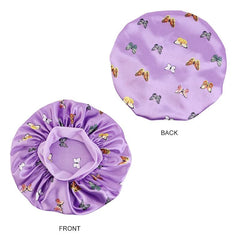 New Butterfly Pattern Satin Bonnet Women's Night Sleep Hat Soft Head Cover For Curly Springy Bathroom Cap Hair Care Chemo Cap - SHOWLU FASHION STORE