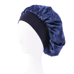 New Butterfly Pattern Satin Bonnet Women's Night Sleep Hat Soft Head Cover For Curly Springy Bathroom Cap Hair Care Chemo Cap - SHOWLU FASHION STORE