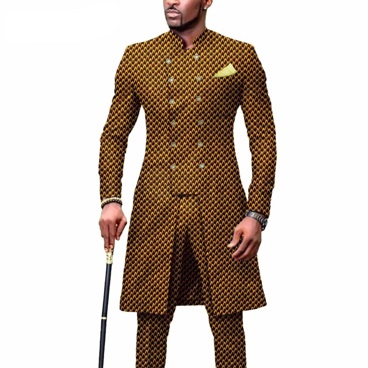 New Casual African Fashion Men's Suit Slim Two - piece Set спортивный костюм мужской Pant Sets Ropa Para Hombres suits for men - SHOWLU FASHION STORE