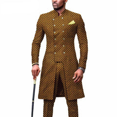 New Casual African Fashion Men's Suit Slim Two - piece Set спортивный костюм мужской Pant Sets Ropa Para Hombres suits for men - SHOWLU FASHION STORE