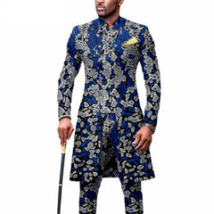 New Casual African Fashion Men's Suit Slim Two - piece Set спортивный костюм мужской Pant Sets Ropa Para Hombres suits for men - SHOWLU FASHION STORE