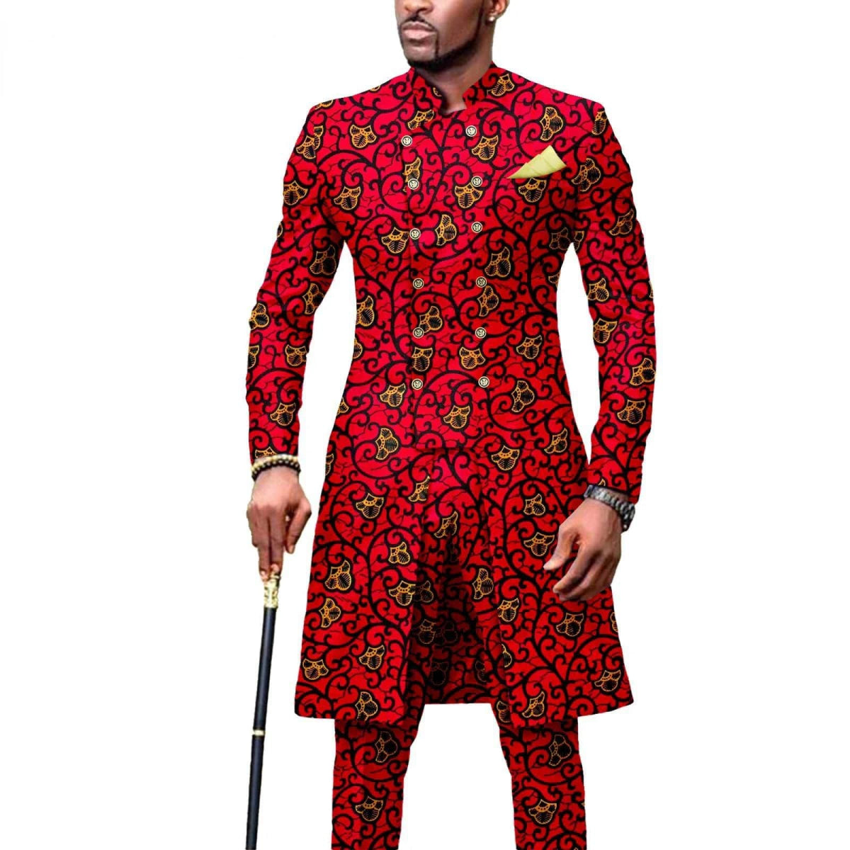 New Casual African Fashion Men's Suit Slim Two - piece Set спортивный костюм мужской Pant Sets Ropa Para Hombres suits for men - SHOWLU FASHION STORE