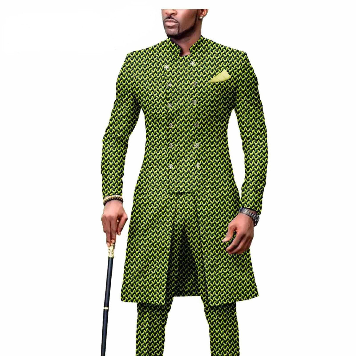 New Casual African Fashion Men's Suit Slim Two - piece Set спортивный костюм мужской Pant Sets Ropa Para Hombres suits for men - SHOWLU FASHION STORE